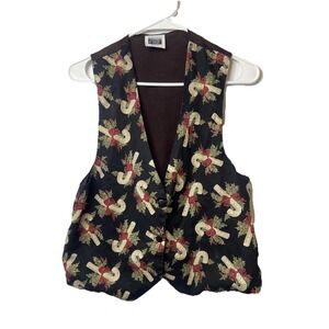 Vintage Saddle River Christmas with a candy cane and holly pattern M/L